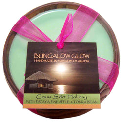 Grass Skirt Holiday Soy Poi Bowl Candle