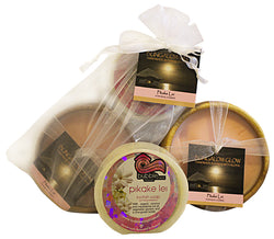 Pikake Lei Loofah Lather/Soy Poi Candle Gift Set