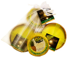 Juicy Pineapple Loofah Lather/Soy Poi Candle Gift Set