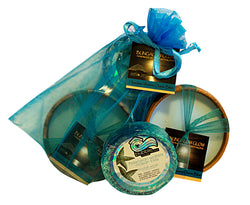 Hawaiian Waters Ocean Bliss Loofah Lather / Soy Poi Candle Gift Set